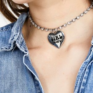 Girl power choker Necklace